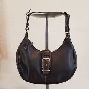AUTHENTIC COACH LEATHER SHOULDER BAG